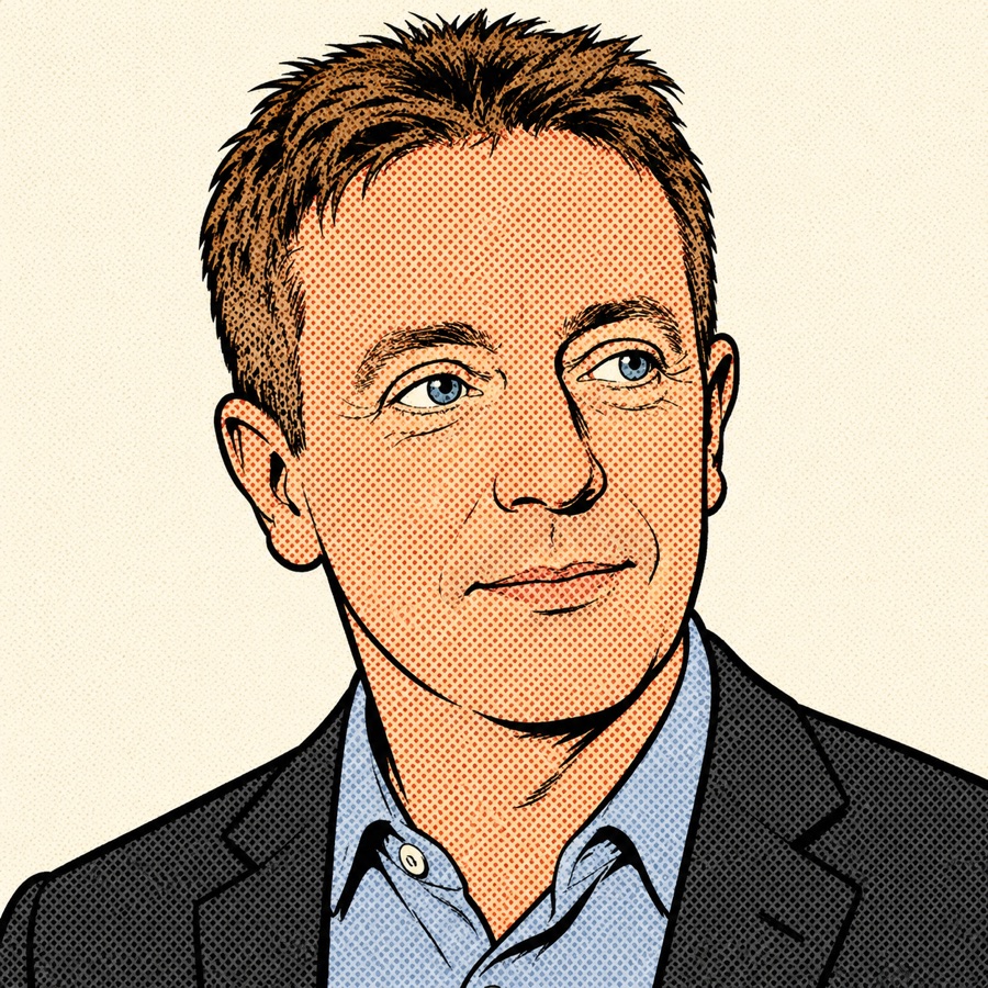 Jonathan Morgan, co-founder of 33Mega, in pop-art comic style